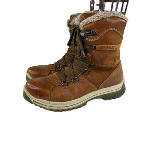 Santana Canada Women's Majesta Luxe Waterproof Winter Boot US 8 Brown Leather
